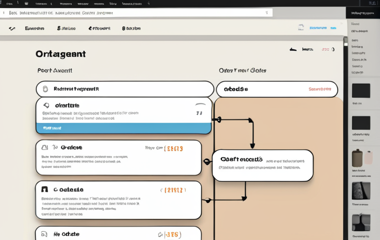 **Restaurant Order Management:** A clean, minimalist graphic depicting the flow of a restaurant order in a RESTful API. Focus on clarity; imagine a diagram or simple user interface showing 'GET,' 'POST,' 'PUT,' and 'DELETE' actions on an order resource. Use muted, modern colors.
