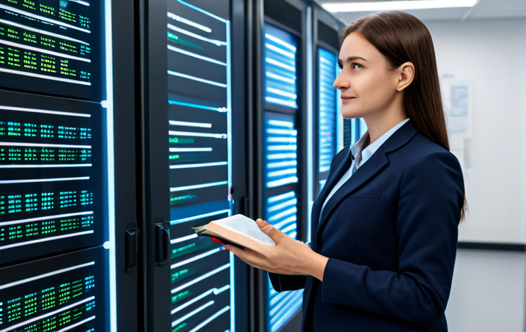 A professional female software architect, fully clothed in a modest business casual outfit, stands confidently in a modern, clean server room. She gestures towards a holographic display showing interconnected API endpoints and clear, intuitive data flows, like well-marked pathways. Nearby, a glowing, open book represents comprehensive documentation, illuminating her path. The scene emphasizes clarity and ease of use, with no visible complex errors. Appropriate attire, professional dress, safe for work, perfect anatomy, correct proportions, natural pose, well-formed hands, proper finger count, natural body proportions, high-quality professional photography, family-friendly content.