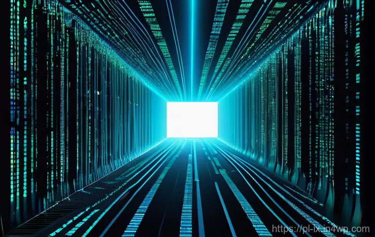 API 보안 Best Practices - 0 and JWT. Before the gate, a stylized, ethereal stream of digital data flows, with authorized data ...